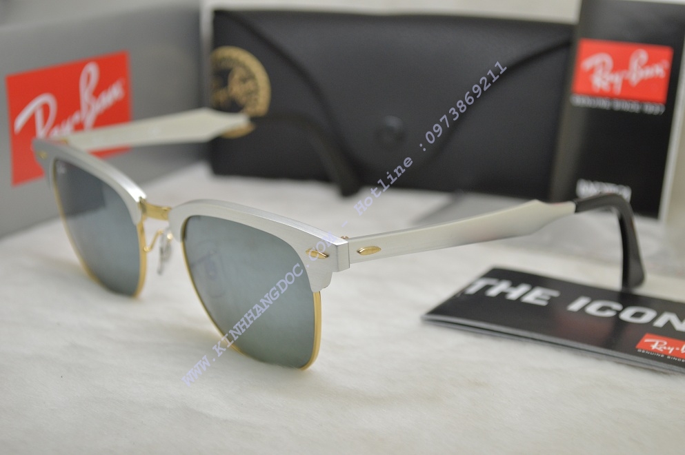 KÍNH MẮT RAYBAN RB3057 Clubmaster Aluminu (Authentic)