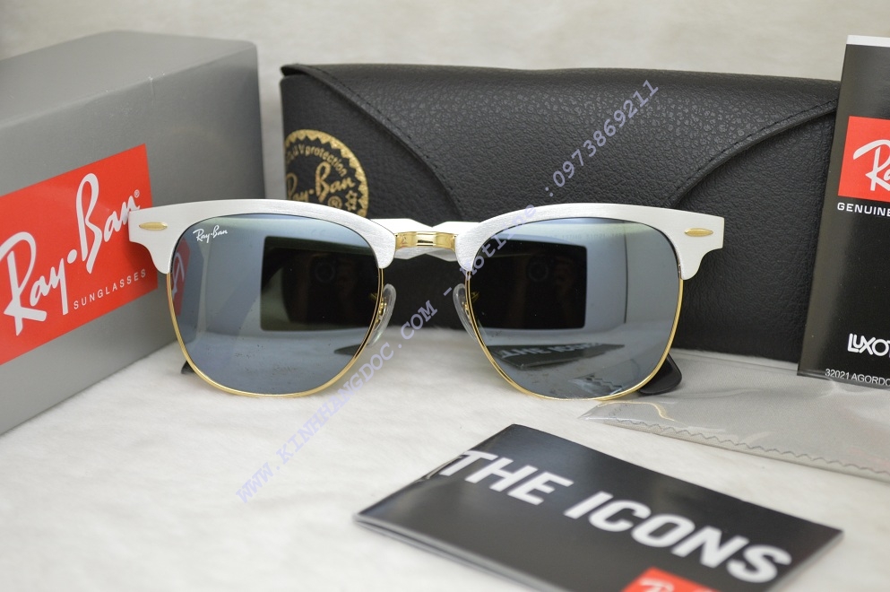 KÍNH MẮT RAYBAN RB3057 Clubmaster Aluminu (Authentic)