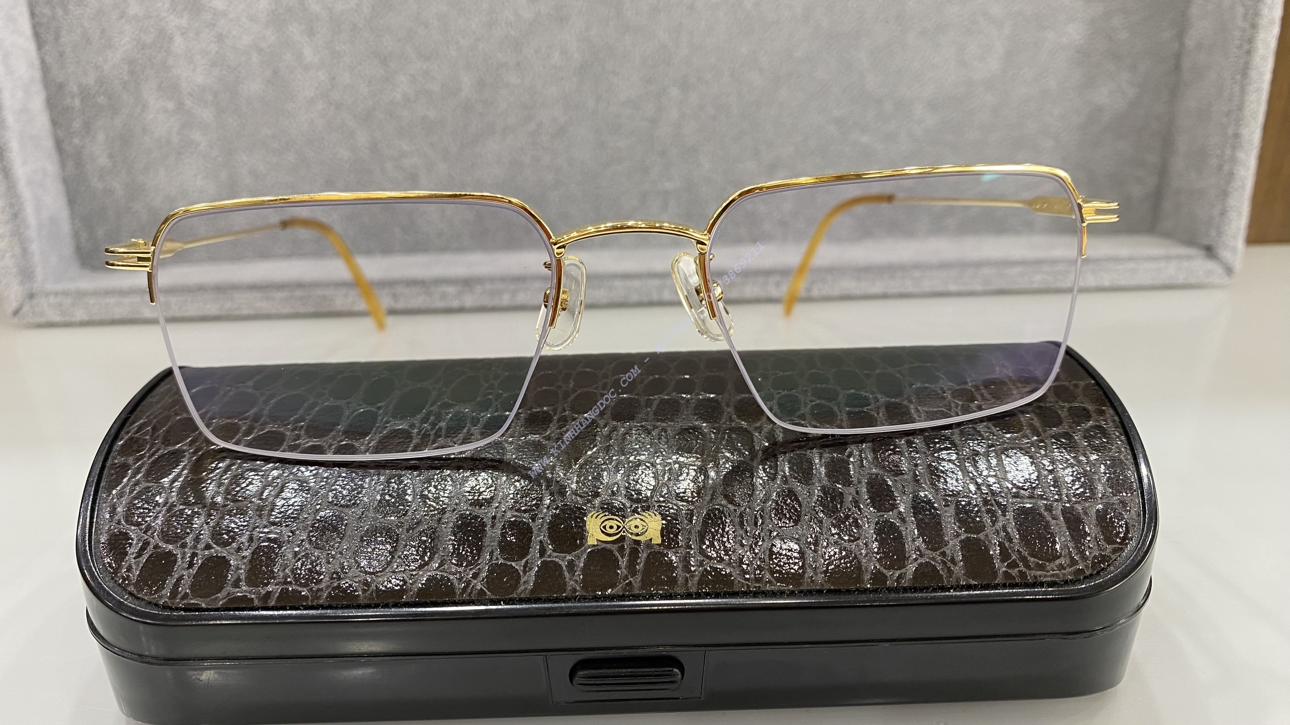 GỌNG KÍNH VÀNG KHỐI MADE IN JAPAN - Vintage Eyeglass 18k Solid Gold